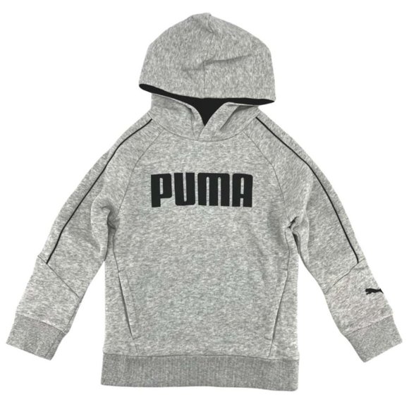 Puma | Children's Pull Over Hoodie | Light Grey | Size S (6) - Picture 1 of 2